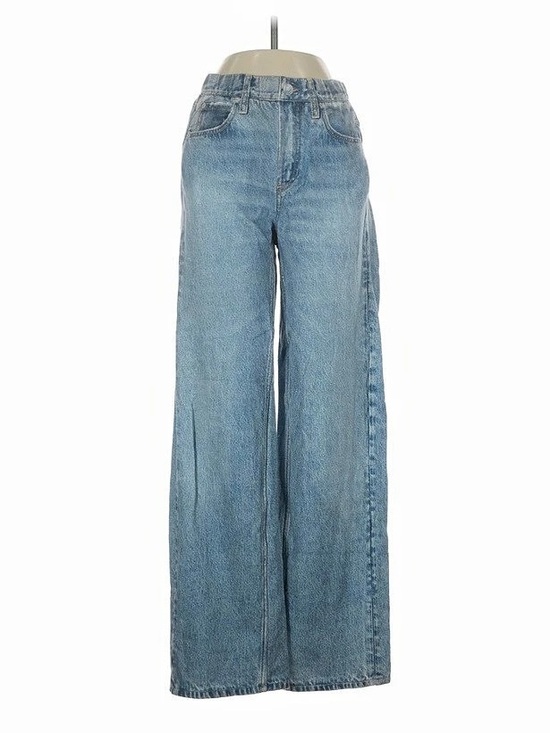 rag & bone Denim - rag & bone sweatpants Miramar Wide Leg Jeans Blue XS Tall